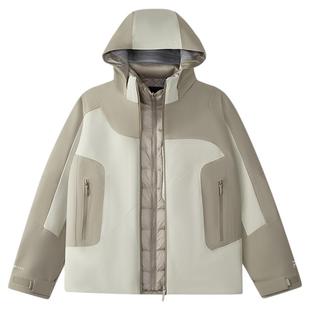 章昊同款FILA FUSION斐乐潮牌羽绒服两件套男2025冬季三合一外套