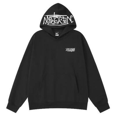 ins小尼力刺绣连帽卫衣