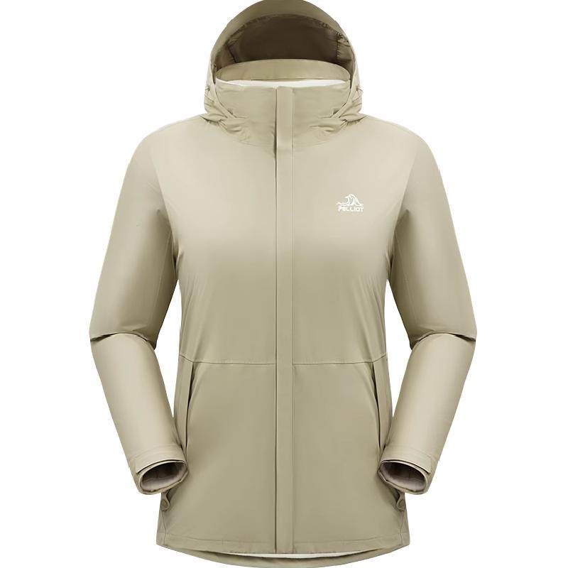 伯希和户外冲锋衣女新款三合一抓绒内胆防风防水徒步登山服外套男