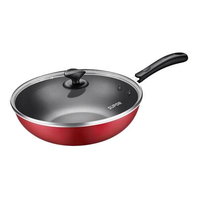 苏泊尔不粘锅电磁炉燃气灶通用适炒菜锅少油烟平底家用炒锅PC30S1