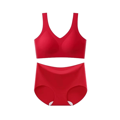 本命年大红色内衣套装内裤女士2026马年女士妈妈女童12岁文胸礼物