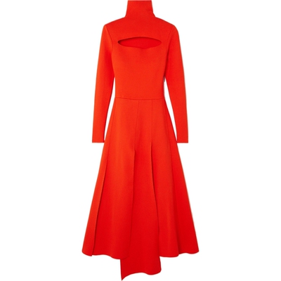 【38焕新周】A.W.A.K.E. MODE 女红色解构弹力针织礼服连衣裙