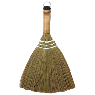 小扫把户外扫地笤帚短柄迷你手工芒草编织单个庭院清扫天然家用