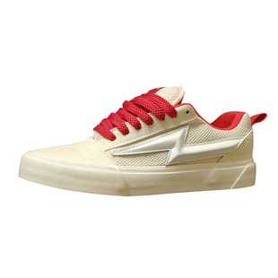 HNLY CLN白红色个性情侣美式街头板鞋闪电鞋胖胖面包鞋休闲鞋潮鞋