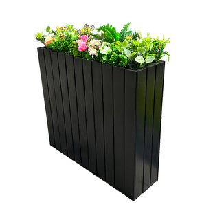 餐厅饭店外摆栅栏户外围栏室内防腐木花箱隔断墙花架室外花池花槽