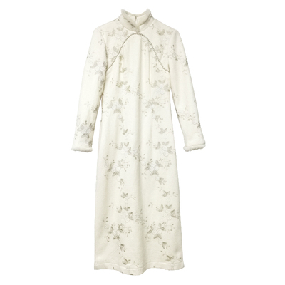 旗袍年轻款长袖秋冬显瘦