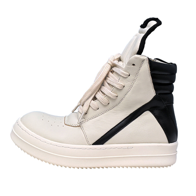 ro鞋子真皮增高厚底倒三角高帮鞋