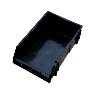 防静电零件箱元件盒背挂组立式小号螺丝周转箱电子物料黑色斜口盒