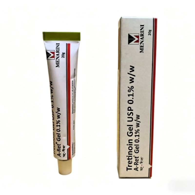 印度版新品tretinoin美纳里尼0.1%维a酸凝胶乳膏保湿20g