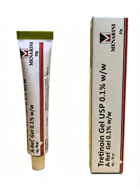印度版新品tretinoin美纳里尼0.1%维a酸凝胶乳膏保湿20g