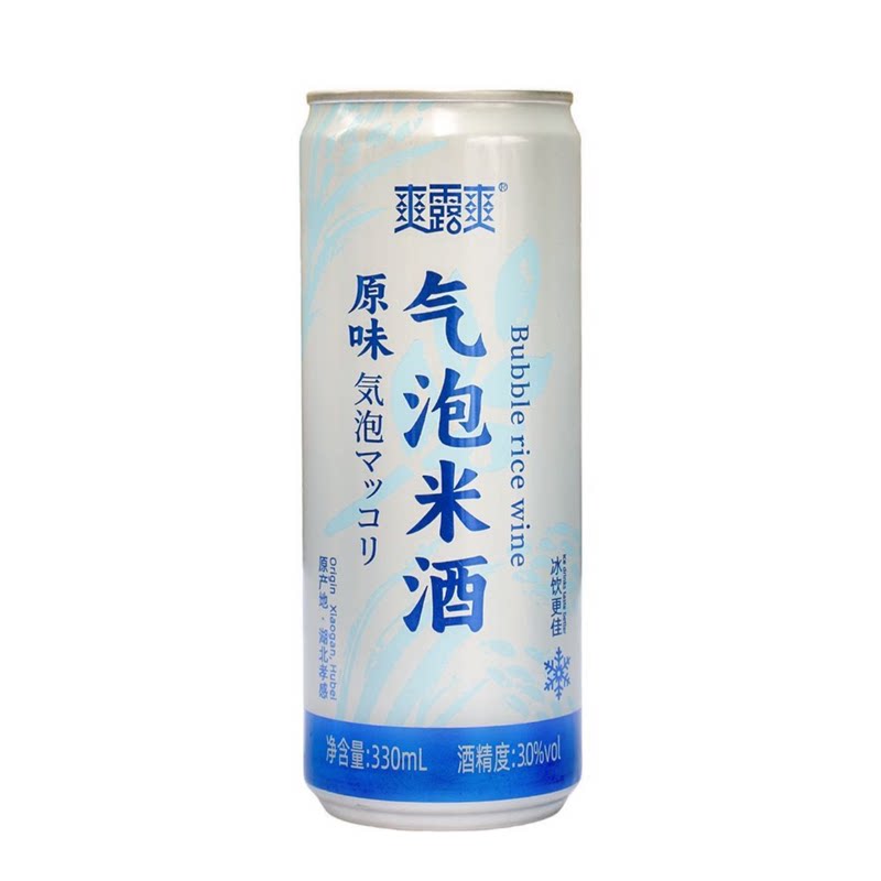 爽露爽果味气泡米酒低度微醺