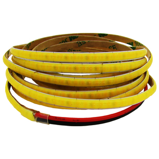 COB灯带线条灯12V超窄5mm两线三色变光自粘背胶橱柜床头线型灯