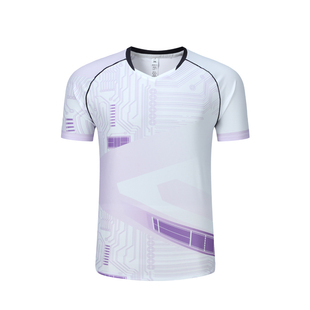 羽毛球服定制男女套装网球服上衣短袖跑步速干乒乓球服排球运动服