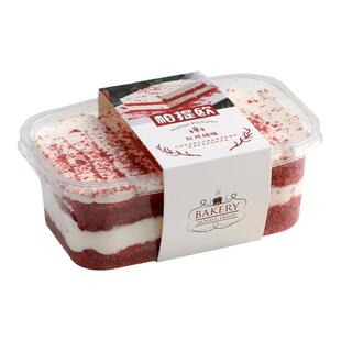 帕提欧蛋糕包装盒 透明280ml豆乳千层西点慕斯盒子红丝绒味一次性