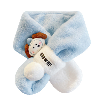 韩版儿童围巾秋冬季针织保暖围脖