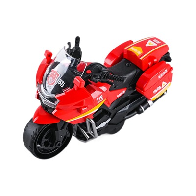 儿童玩具车惯性可开门摩托车仿真警车越野车男女孩小汽车模型礼物