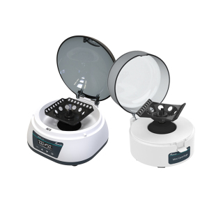 群安仪器台式电动离心机实验室小型可调速八连管瞬时掌上分离仪器