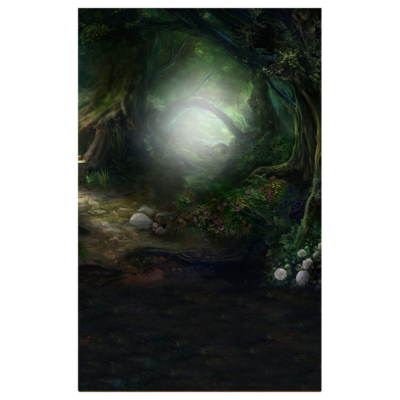 梦幻森林拍照背景布儿童拍照道具