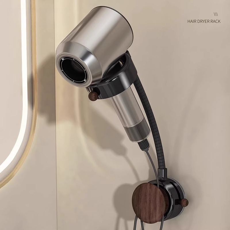 吸盘吹风机置物架免打孔懒人支架解放双手卫生间电吹风筒收纳挂架