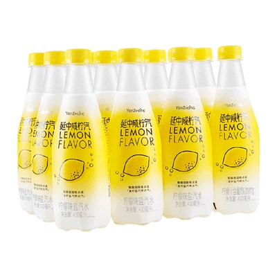 延中柠檬味碳酸饮料410ml×12瓶