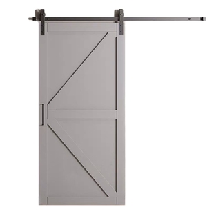 定制实木谷仓门便利店卫生间轨道移门厨房吊轨推拉门全套室内木门