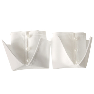 叠穿内搭女士假衬衣假袖口衬衫袖套毛衣西装装饰袖半截手套短接袖