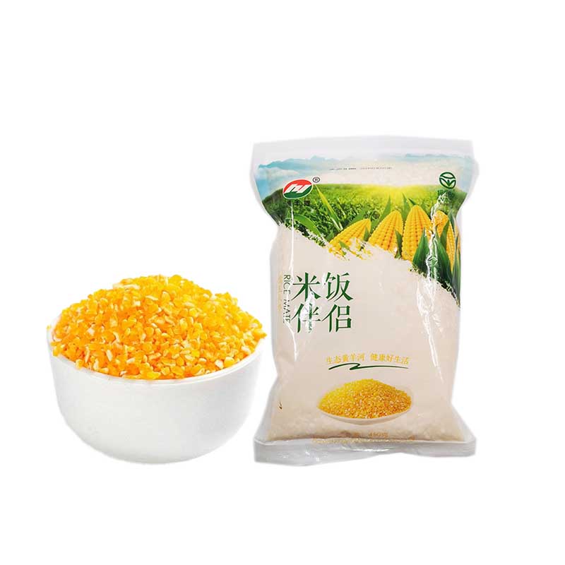 甘肃黄羊河糯玉米糁米饭伴侣450g*6袋熬粥玉米糁大碴子杂粮