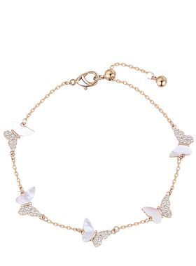 阿吉豆AJIDOU蝴蝶手链女潮流轻奢