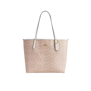 COACH/蔻驰city33托特包经典老花百搭购物袋大号通勤单肩手提包