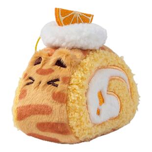 设绘人SOFDOLL原创小猫卷挂件瑞士卷憨憨喵挂偶毛绒蛋糕卷玩偶