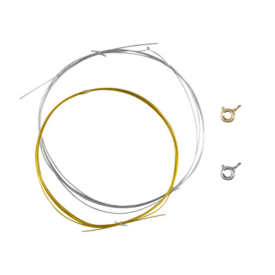 穿小米珠珍珠项链绳专用线钢丝绳串手链手工diy扣头配件材料全套