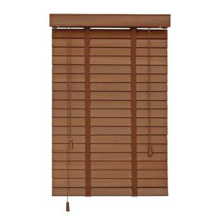 实木百叶窗帘隔断中古风2025新款电动卷帘遮光胡桃木色质百叶窗帘