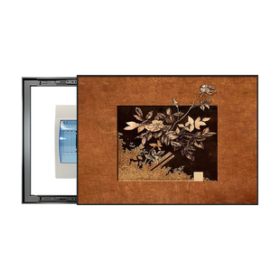中古风电表箱装饰画高级复古配电箱电闸盒挂画餐厅免打孔2026新款