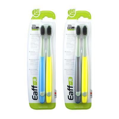 一夫2支装螺旋碳素软毛牙刷