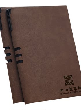 2026年高档精致故宫文创新款B5笔记本记事日记本子黑色签字笔礼盒定制刻字印logo学生专用年会礼物纪念品定做