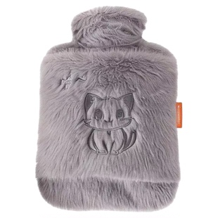 大号暖水袋注水热水袋双插手卡通毛绒可拆洗儿童小号灌水暖手袋