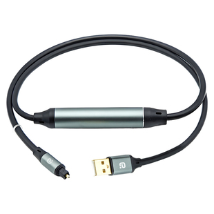 阿音USB转光纤音频线192k免驱PS5笔记本电脑声卡无损连接音响功放