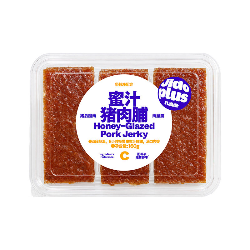几多全蜜汁猪肉脯肉类零食原切岩纹猪肉脯休闲零食追剧下午茶扛饿