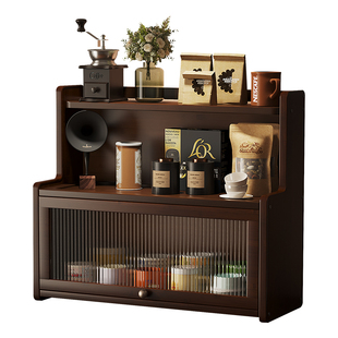 中古风桌面置物架茶吧机水杯架台面杯子收纳日式咖啡杯收纳展示架