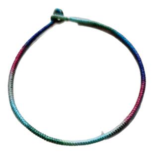 泰蜡彩色渐变色民族风纯手工编织红绳手绳本命年金刚结蜡线手链