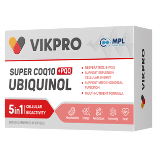 德国VIKpro辅酶q10备孕还原型PQQ官方旗舰店正品卵巢卵子孕前吃