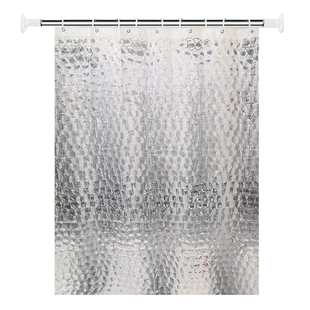 免打孔防水帘淋浴帘浴室防水防霉卫生间隔断帘子洗澡挂帘透明透光