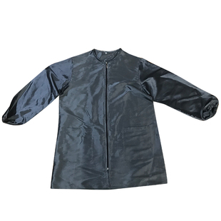 新品美发长袖工作服发型师专用理发衣发廊助理围裙防水不沾发围布