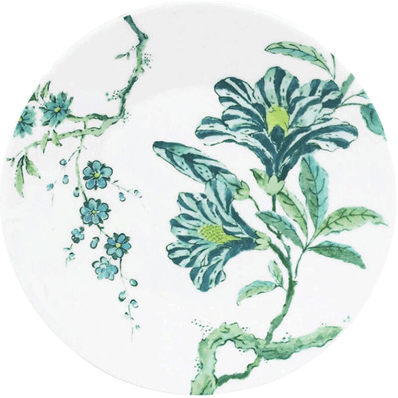 Wedgwood威基伍德JC翠玉凤凰白色18-27cm平盘 中国风餐盘骨瓷果盘