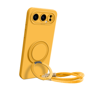 适用荣耀500Pro手机壳新款500带挂绳honor腕带旋转支架huawei全包防摔高级感女400pro液态五百硅胶400保护套