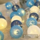 Синяя хлопковая линия света