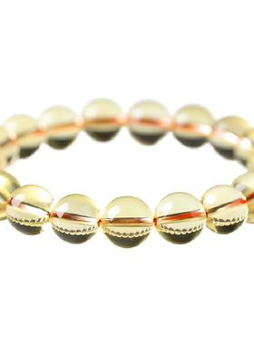 天然巴西黄水晶招财手串