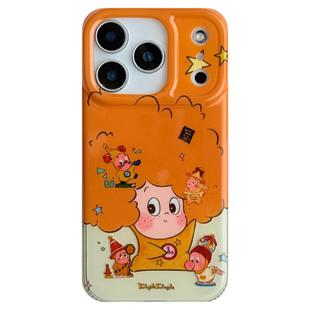 由里公园ins可爱趣味爆炸头星星人插画适用17pro苹果17ProMax手机壳iPhone16全包14新款16Promax保护套13少女