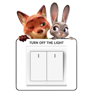 星星人开关装饰贴边框套遮丑灯开关保护套墙面美化开关面板遮挡盖