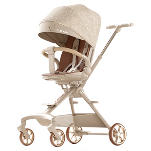 婴儿车小孩推车可坐可躺童车双向高景观折叠轻便playkids遛娃神器